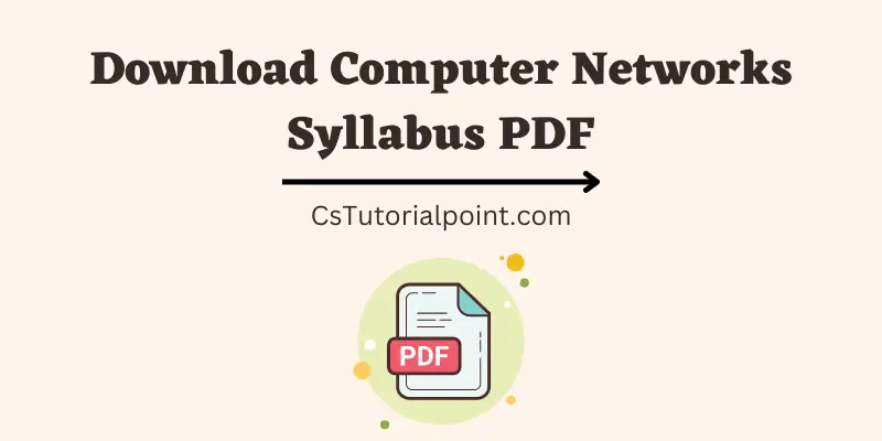 Computer Networks Syllabus pdf