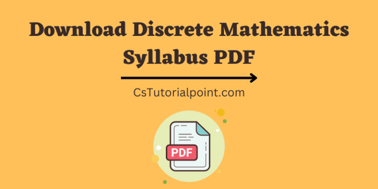 Discrete Mathematics Syllabus (PDF For All Students)