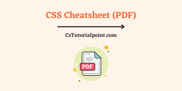 CSS Cheatsheet (Download CSS Cheatsheet PDF)
