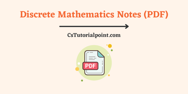 Discrete Mathematics Notes (Download Discrete Mathematics Notes PDF) 