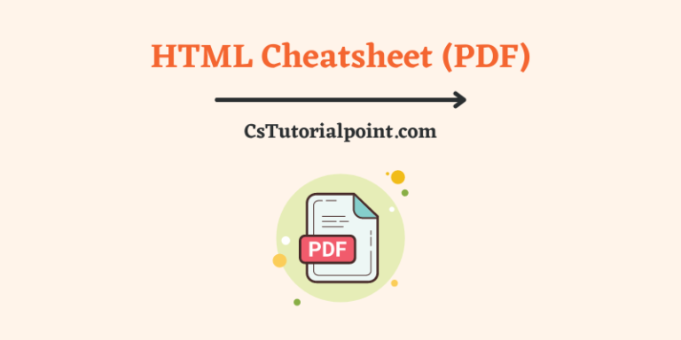 HTML Cheatsheet (Download HTML Cheatsheet PDF)